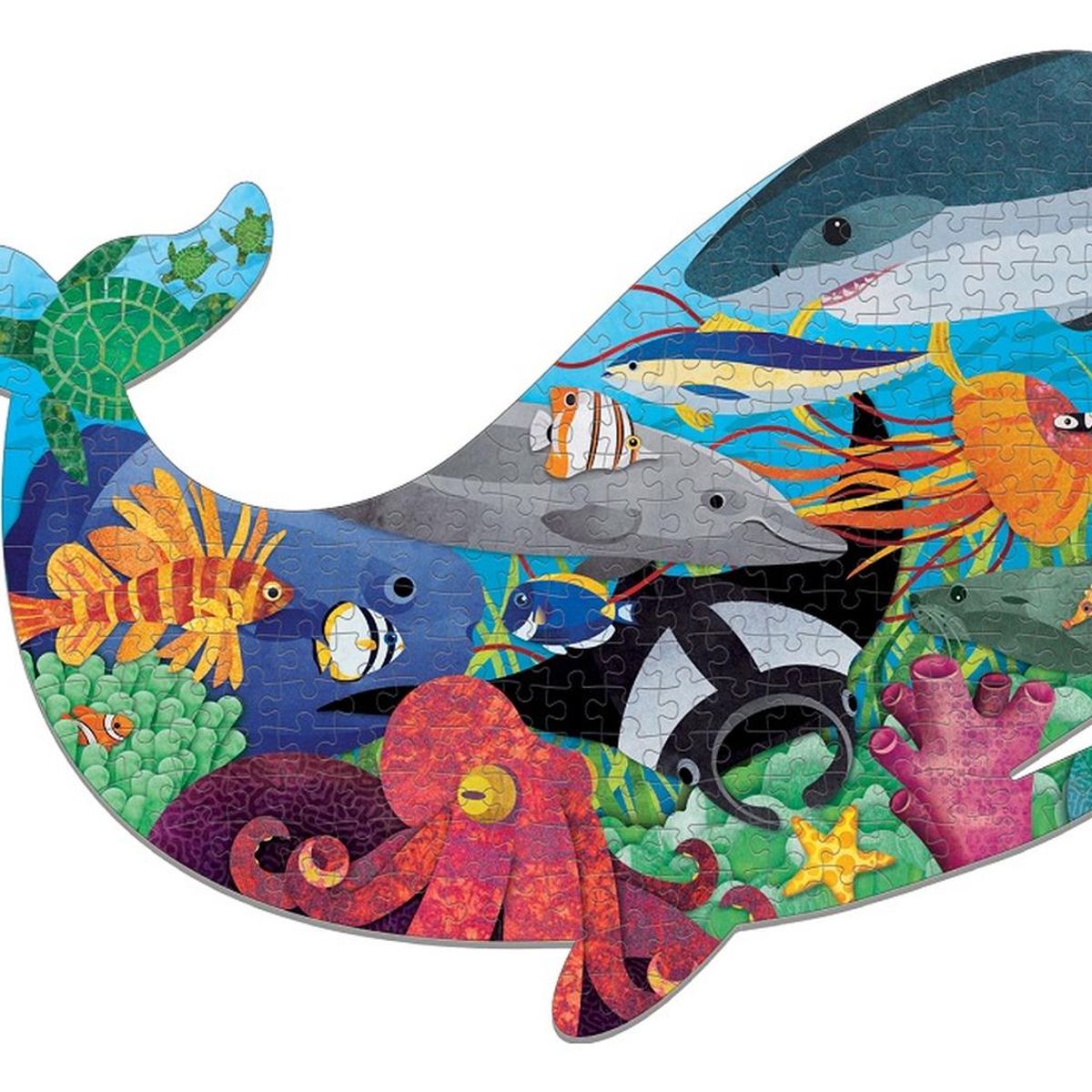 MUDPUPPY - Puzzle 300Pcs Con Forma Oceano Mudpuppy
