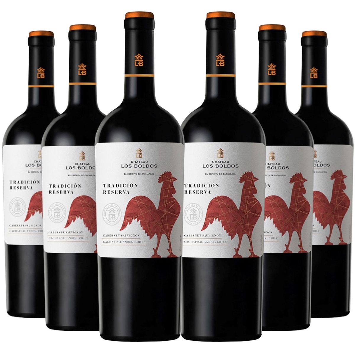 LOS BOLDOS - 6 Vinos Los Boldos Tradicion Reserva Cabernet Sauvignon
