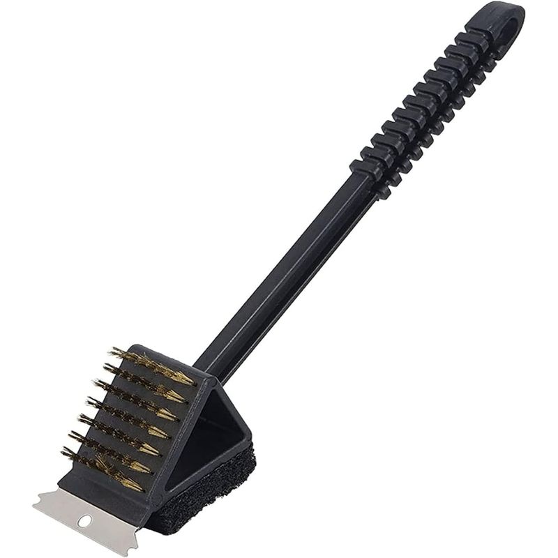 GENERICO - Cepillo Para Limpiar Parrilla Cepillo Raspador Acero 3 En 1
