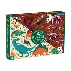 MUDPUPPY - Puzzle 100Pcs Doble Dinosaurios