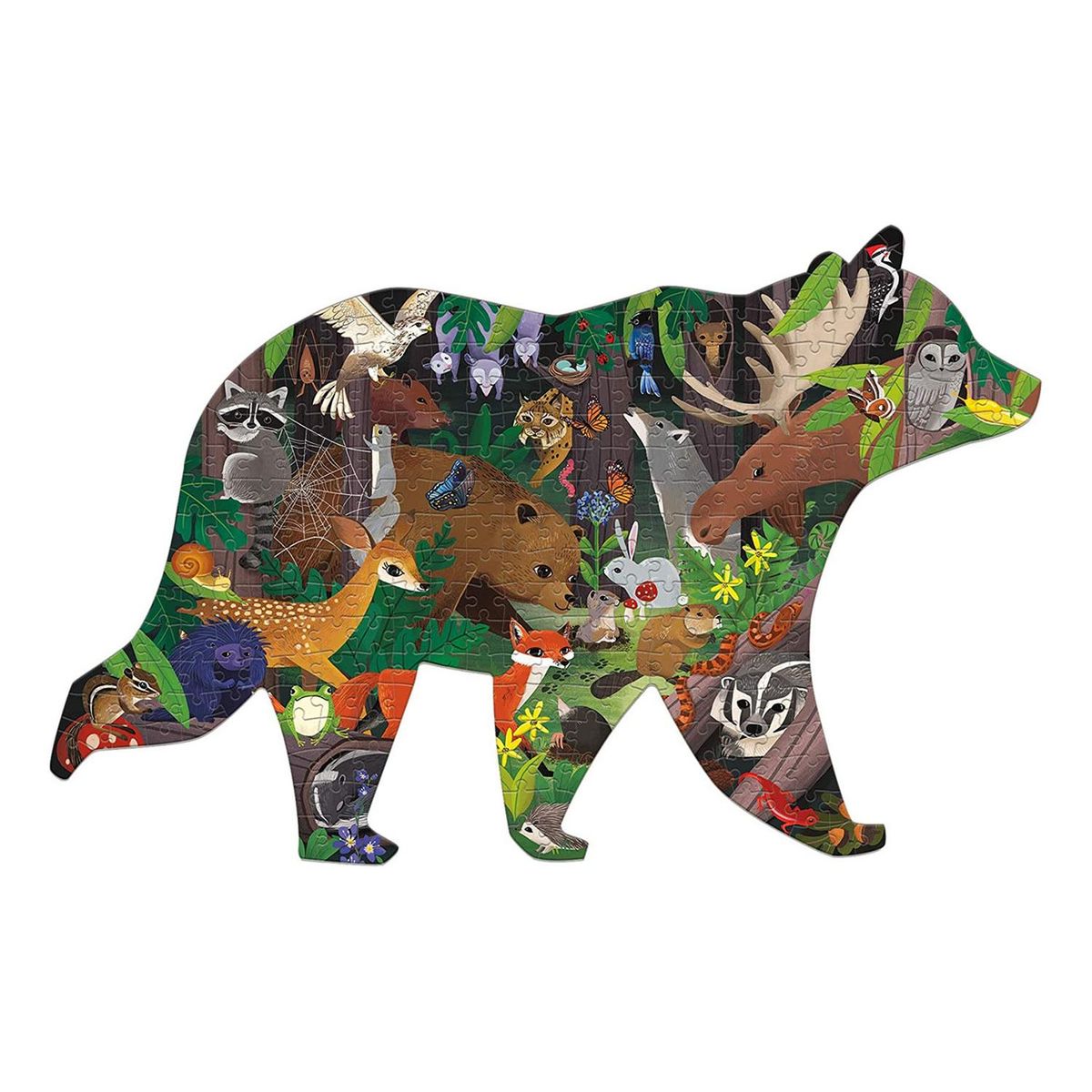 MUDPUPPY - Puzzle 300Pcs Con Forma Bosque Mudpuppy