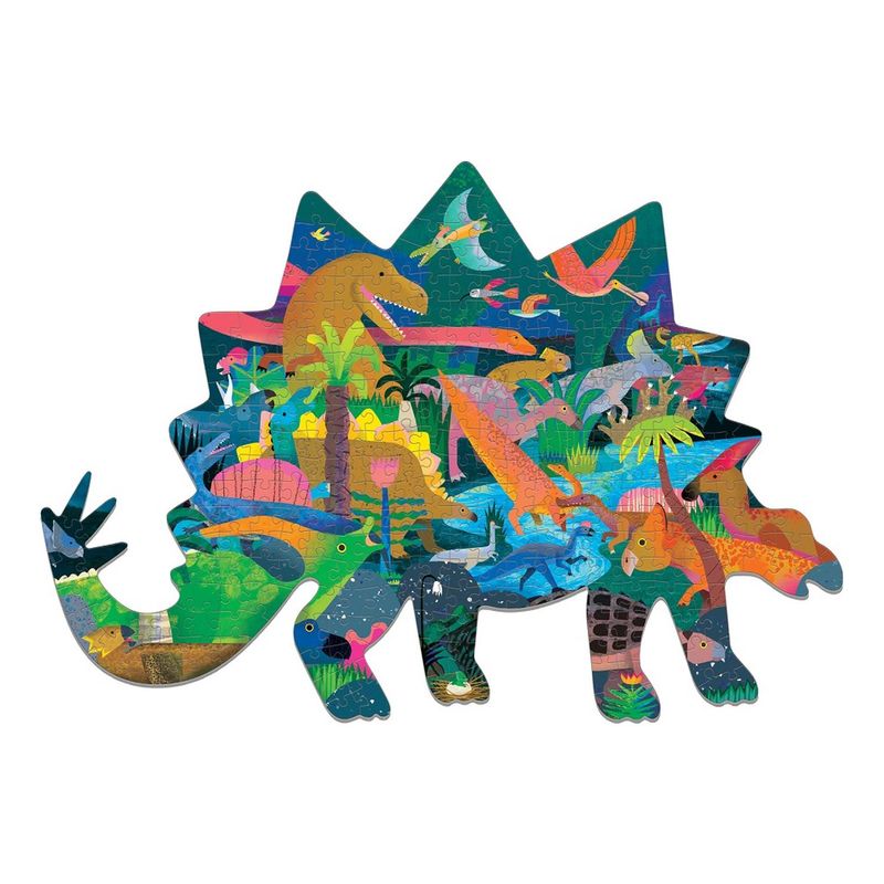 MUDPUPPY - Puzzle 300Pcs Con Forma Dinosaurios Mudpuppy