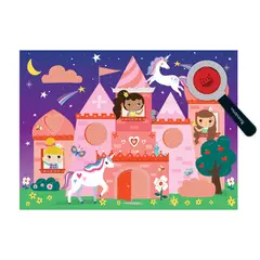 MUDPUPPY - Puzzle 42Pcs Dibujos Secretos Castillo Unicornio