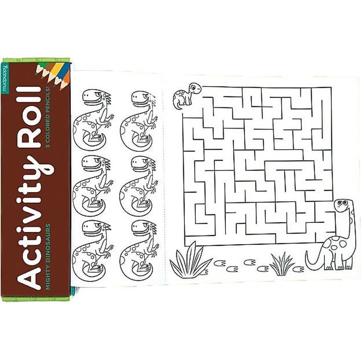 MUDPUPPY - Rollo De Actividades Dinosaurios Mudpuppy