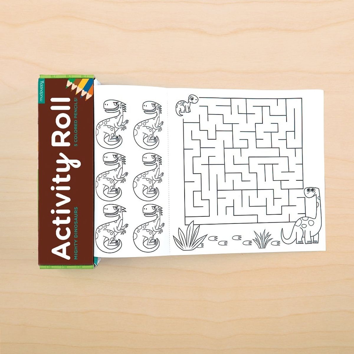 MUDPUPPY - Rollo De Actividades Dinosaurios Mudpuppy