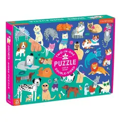 MUDPUPPY - Puzzle 100Pcs Doble Perros Y Gatos