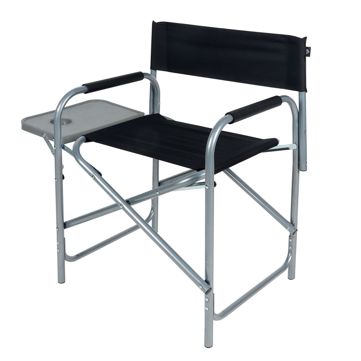 RUTTA - Silla con Bandeja Plegable Negro