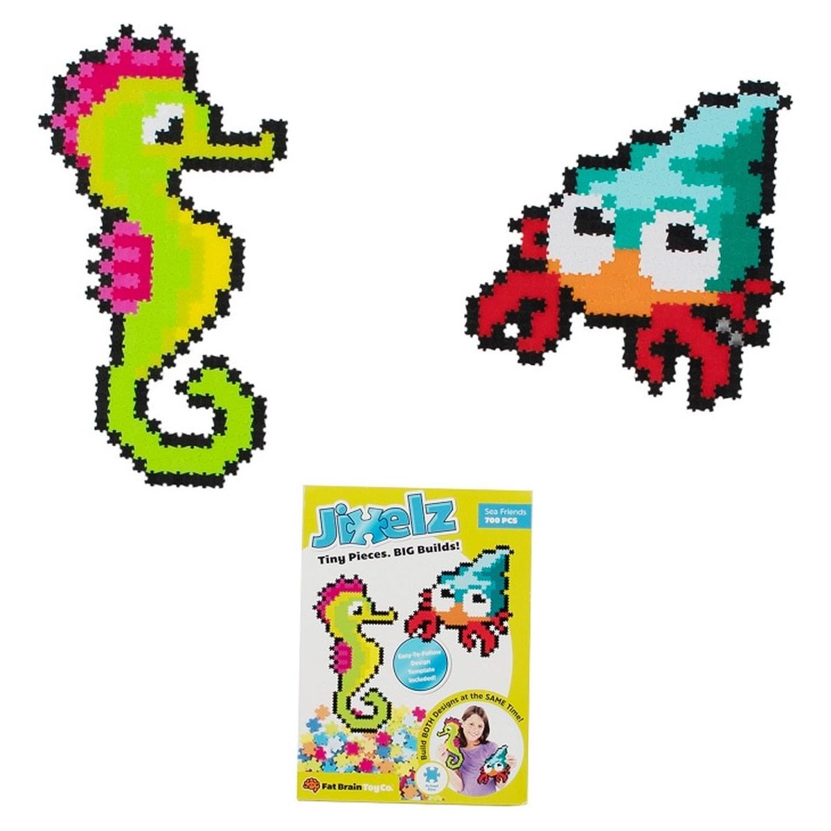 FAT BRAIN TOYS - Jixelz Puzzle 700 Pc Set, Amigos Del Mar FatBrain Toys