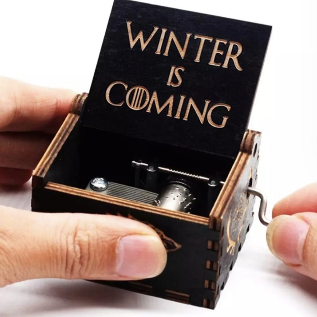 GENERICO - GAME OF THRONES TOW WINTER IS COMING GRABADO EN CONTRATAPA
