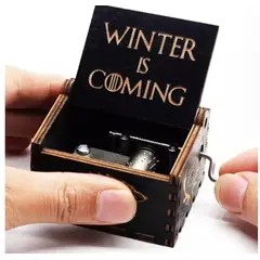 GENERICO - GAME OF THRONES TOW WINTER IS COMING GRABADO EN CONTRATAPA