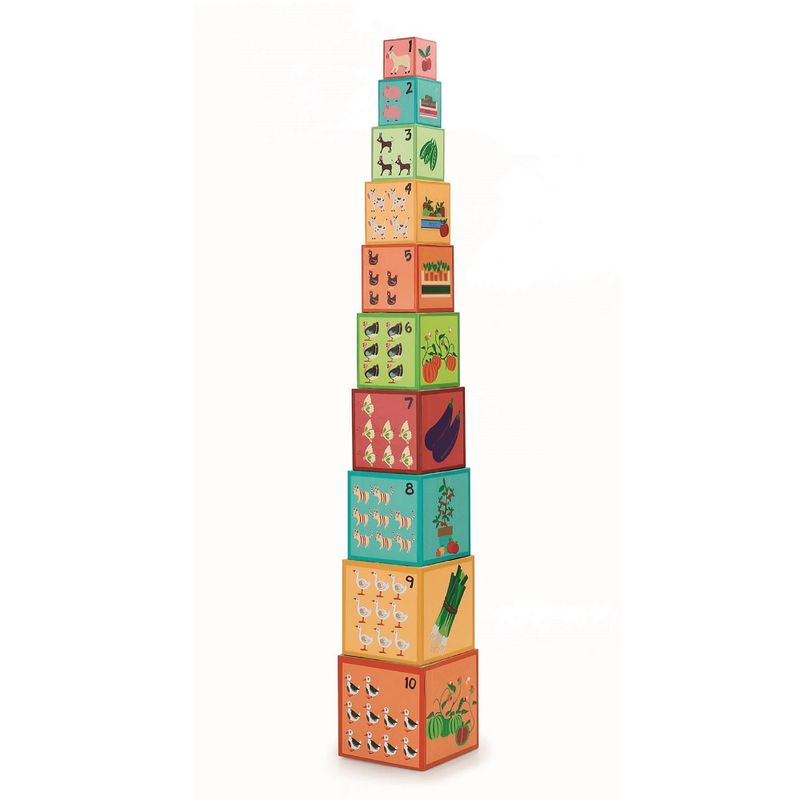 SCRATCH EUROPE - Cubos Para Apilar La Granja 10Pcs Scratch Europe