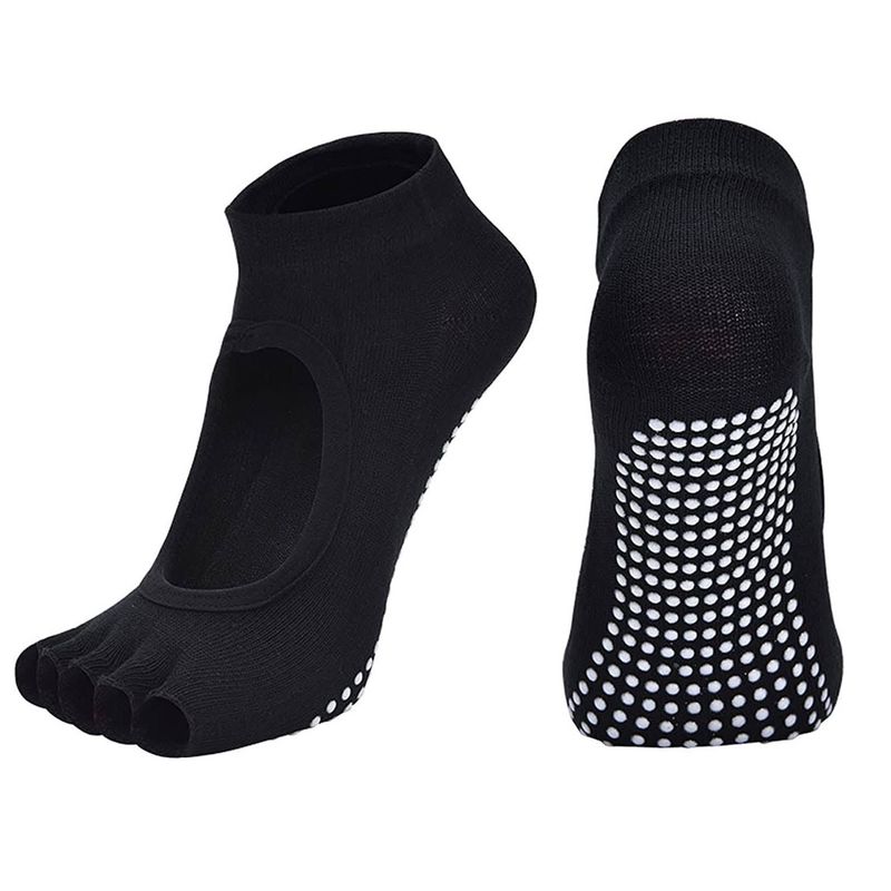 GARSIL - x3 Pares De Calcetines De Yoga - Pilates - Antideslizante - Sin Dedos