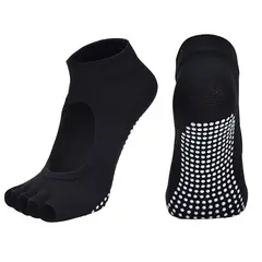 GARSIL - X3 Pares De Calcetines De Yoga - Pilates - Antideslizante - Sin Dedos