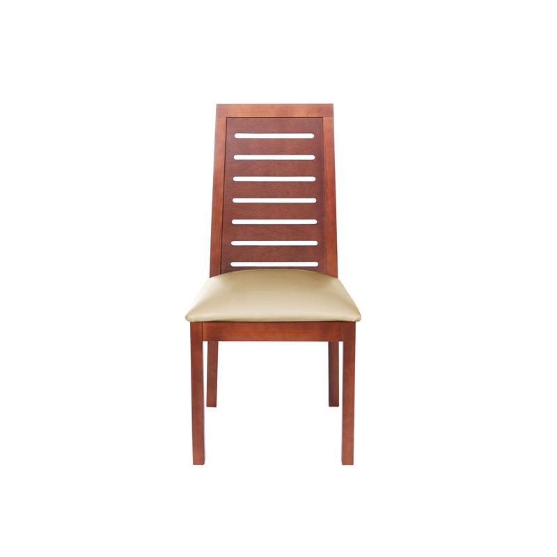 LATAM HOME - Silla Latam Home Tenerife PU Beige, Madera, 96 cm