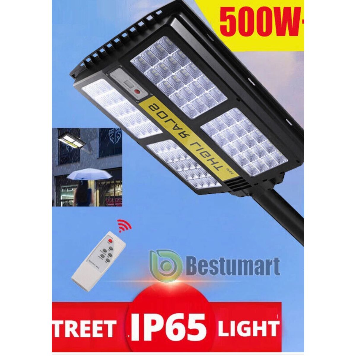 GENERICO - 500W Foco Solar De Calle StreetWalk