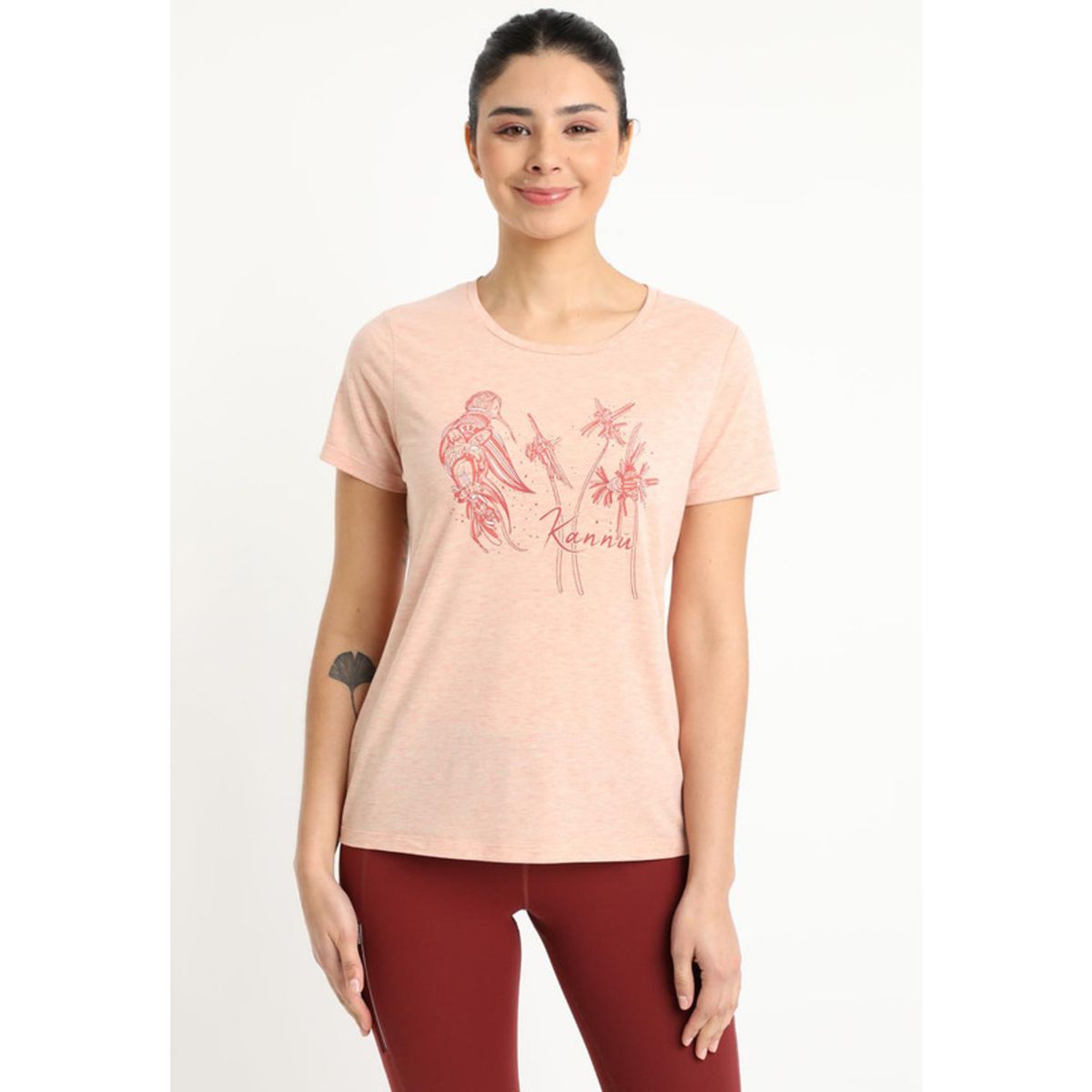 KANNU - Polera Graphics Mujer Coral Claro Kannú KANNU