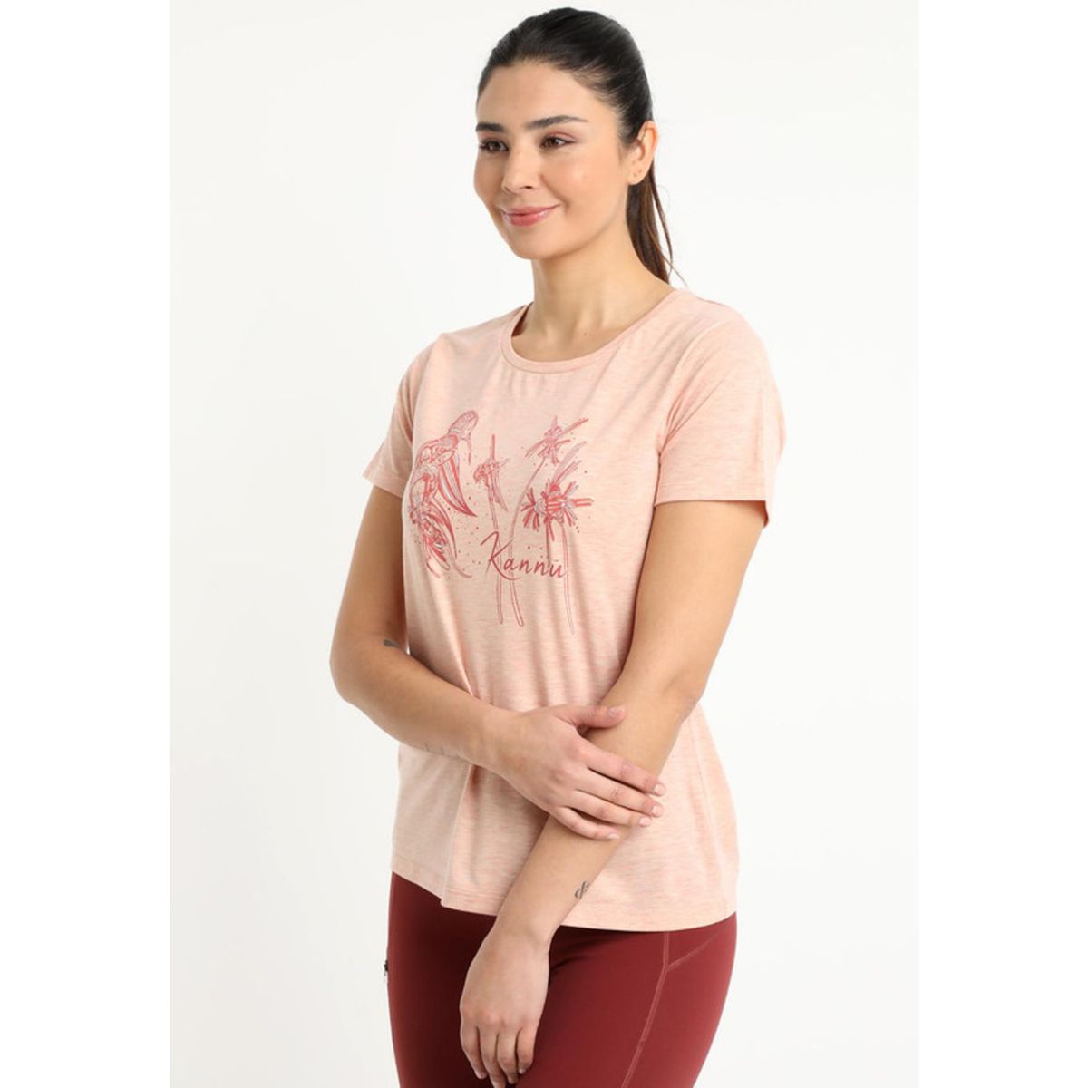 KANNU - Polera Graphics Mujer Coral Claro Kannú KANNU