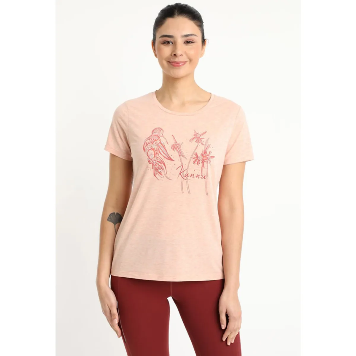 KANNU - Polera Graphics Mujer Coral Claro Kannú KANNU
