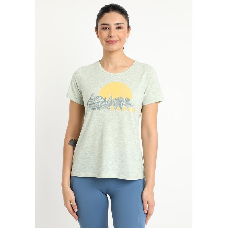 KANNU - Polera Graphics Mujer Verde Kannú KANNU