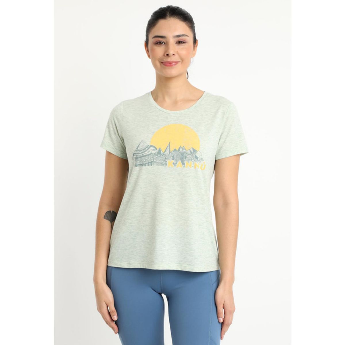 KANNU - Polera Graphics Mujer Verde Kannú KANNU