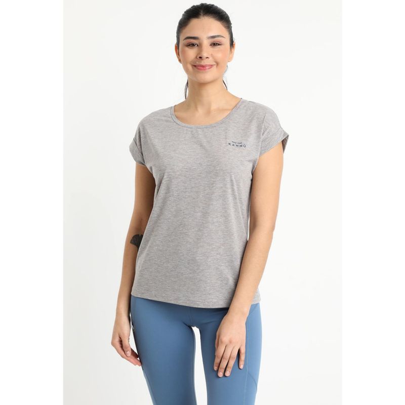 KANNU - Polera Lifestyle Mujer Gris Claro KANNU