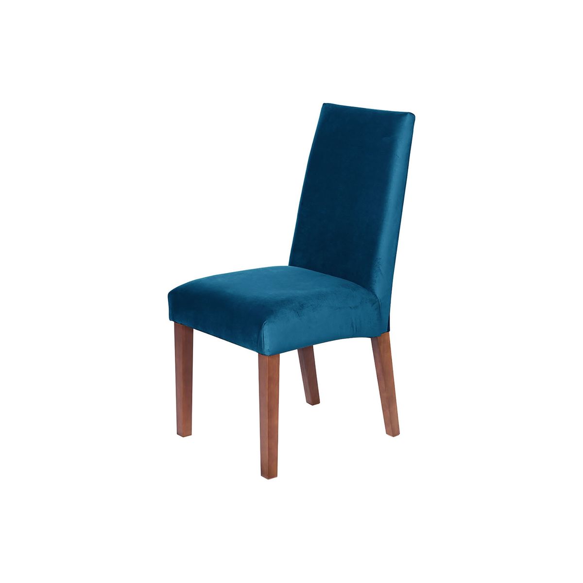 LATAM HOME - SILLA CADIZ  TELA VELVET AZUL PETROLEO