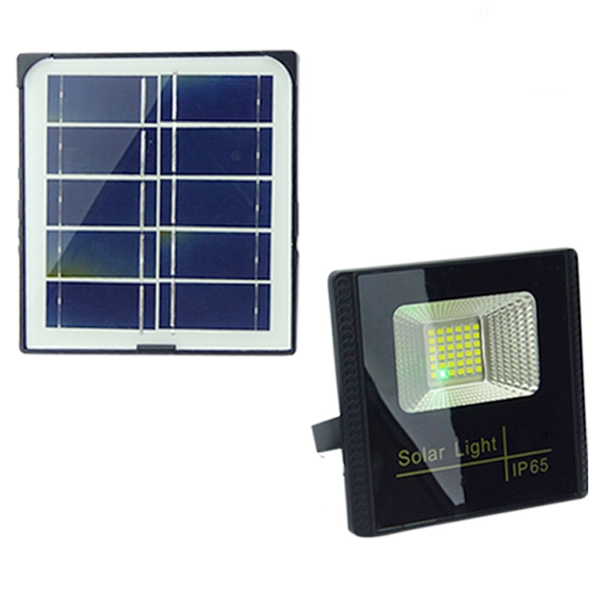 GENERICO - Lampara Foco Solar 30w  Panel Solar  Control