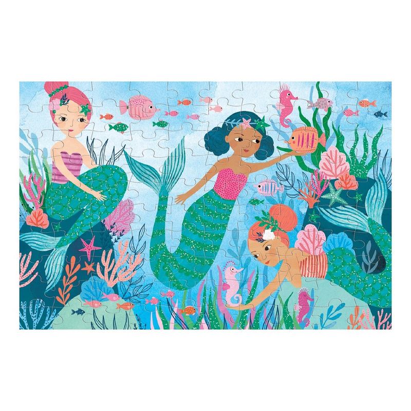 MUDPUPPY - Puzzle 100Pcs Glitter Sirenas Mudpuppy