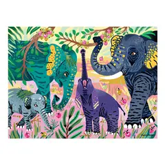 MUDPUPPY - Puzzle 300Pcs Elefante Asiático Peligro Extinción
