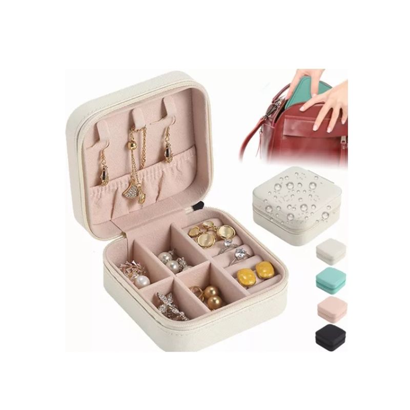 GENERICO - Joyero Para Collar  Anillos Caja De Almacenamiento De Joyas Rosa
