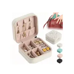 GENERICO - Joyero Para Collar Anillos Caja De Almacenamiento De Joyas Rosa