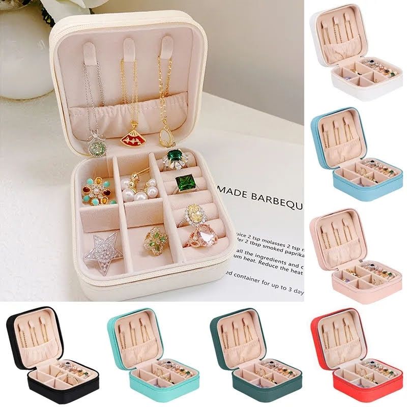 GENERICO - Joyero Para Collar  Anillos Caja De Almacenamiento De Joyas Rosa