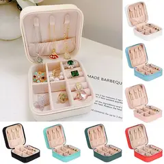 GENERICO - Joyero Para Collar Anillos Caja De Almacenamiento De Joyas Rosa