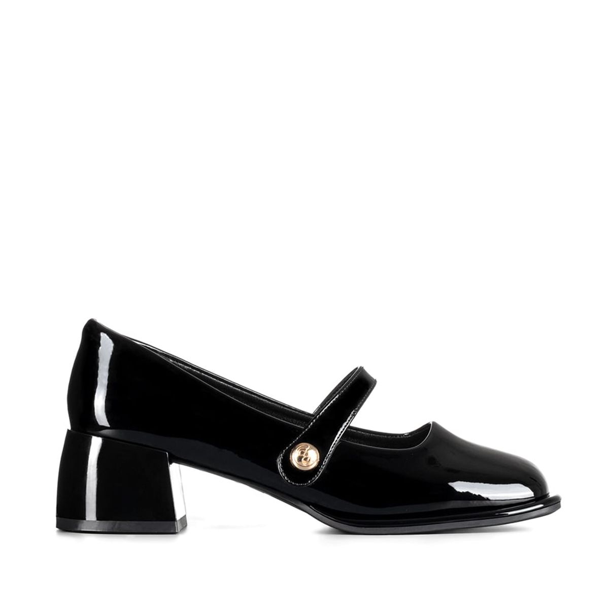 WEIDE - Zapato Mary Jane Negro Charol Elegante Mujer Weide YL56