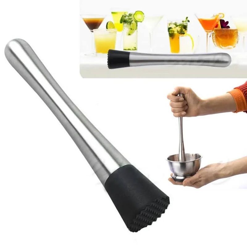 GENERICO - Mortero De Bar Muddler Kit Bartender Set Cocteleria Coctel