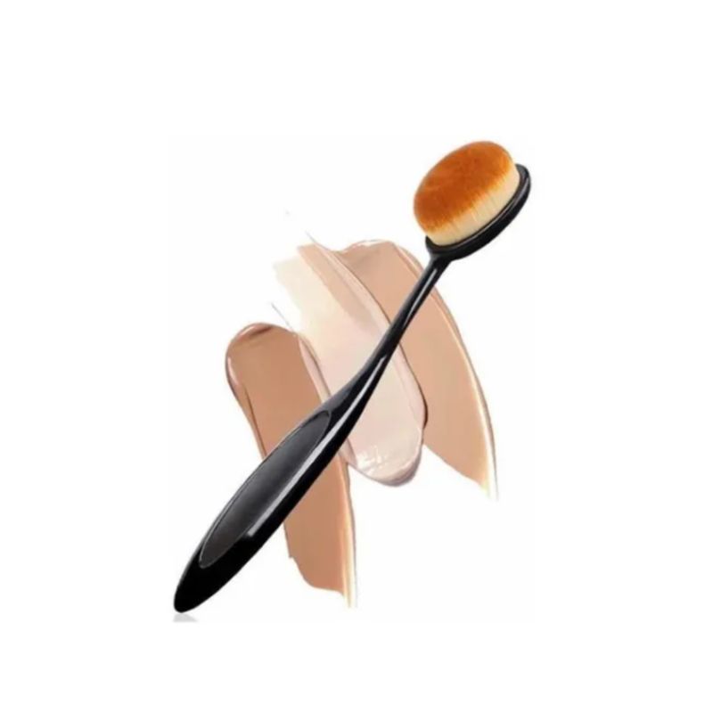GENERICO - Brocha Pincel Cepillo Ovalada Contorno Base  Maquillaje