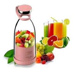 GENERICO - Juguera Batidora Licuadora Vaso Recargable Portatil 262322 Rosa