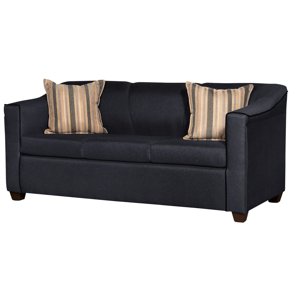 RUZAM MOBEL - SOFA VENECIA 3 CUERPOS LINO NEGRO
