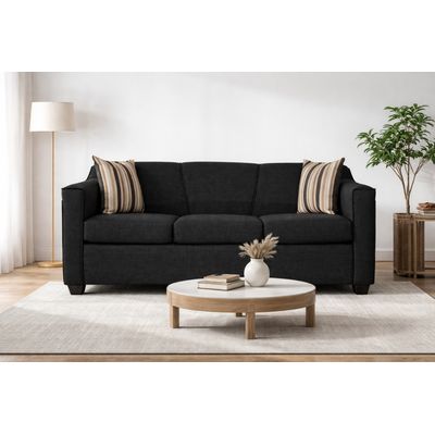 Imagen 2 del producto SOFA VENECIA 3 CUERPOS LINO NEGRO