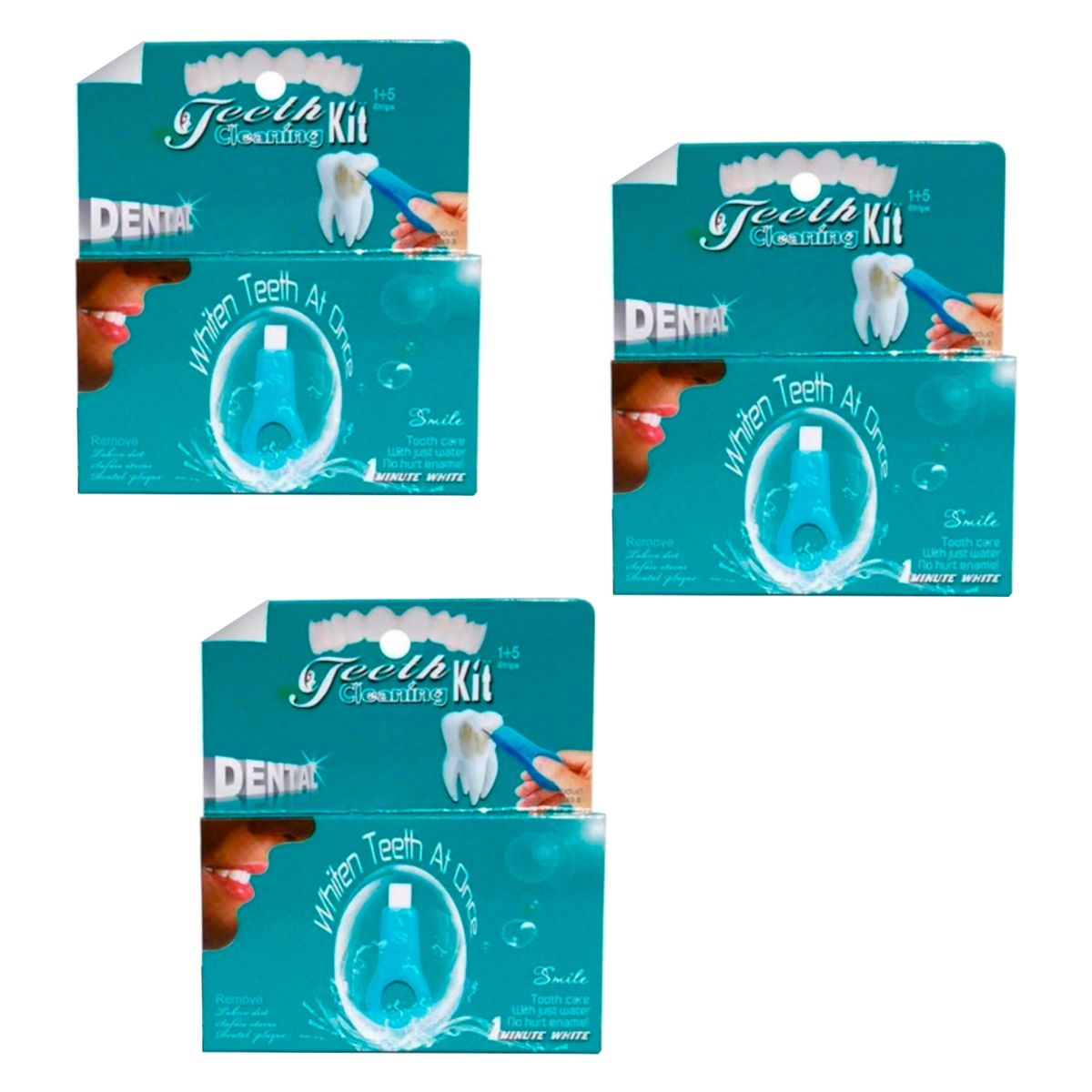 GENERICO - Pack X3 Blanqueador Dental Instantaneo Dientes Mas Blancos 1