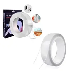 GENERICO - Pack X2 Cinta Doble Contacto Cinta Doble Faz Cinta Magica 1m