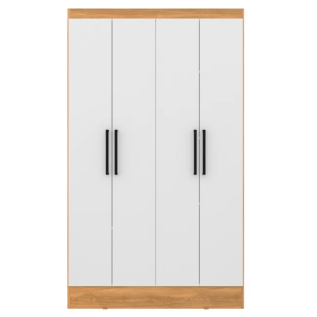 ROCA - Clóset Ámbar 4 Puertas Roca Blanco-Canela