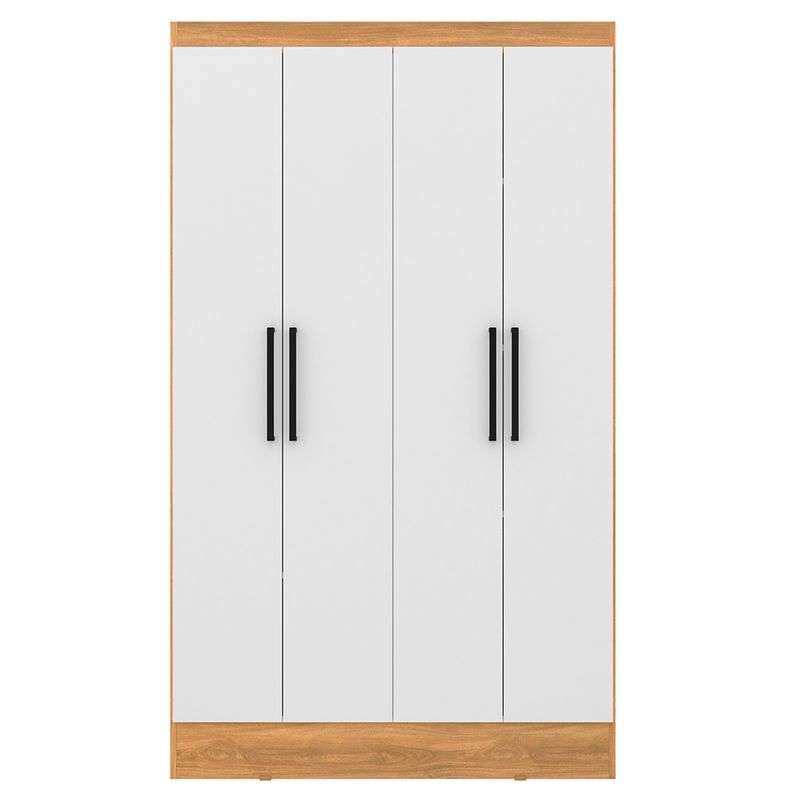 ROCA - Clóset Ámbar 4 Puertas Roca Blanco-Canela