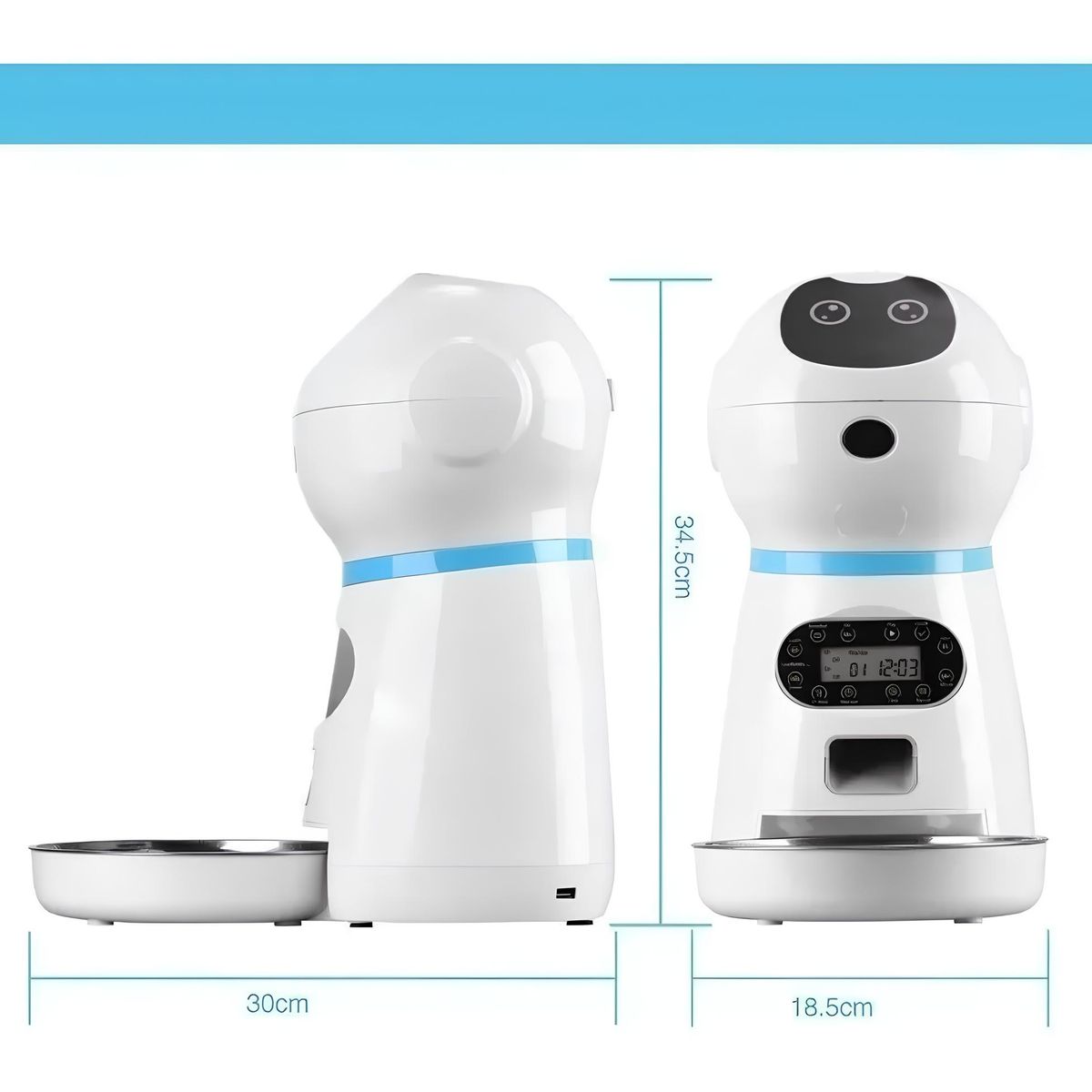 GENERICO - Robot Alimentador Automático Para Mascotas Dispensador