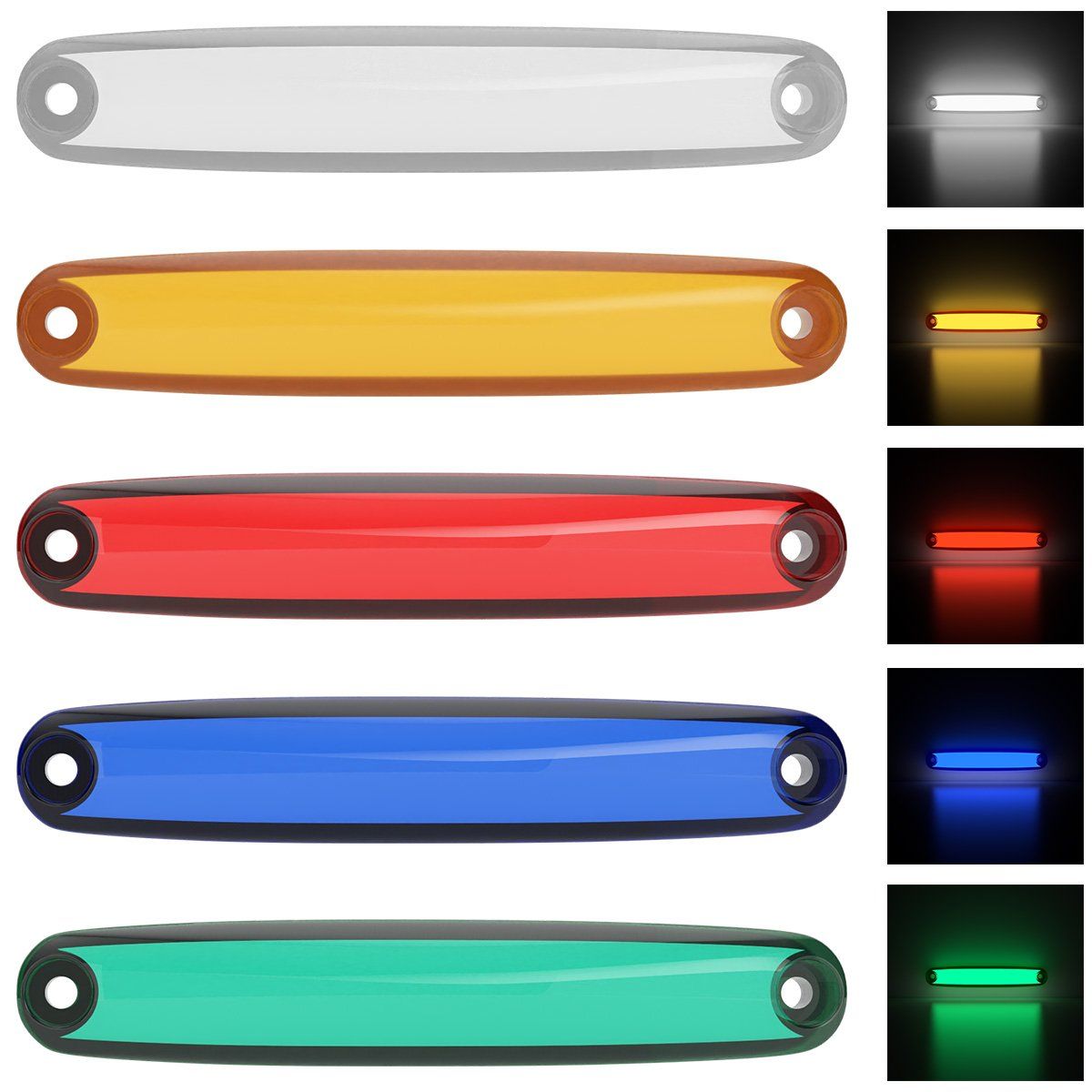 YAYKO - Foco Luz Lateral Posición Led Bi-volts 10 Unidades Auto Grúa