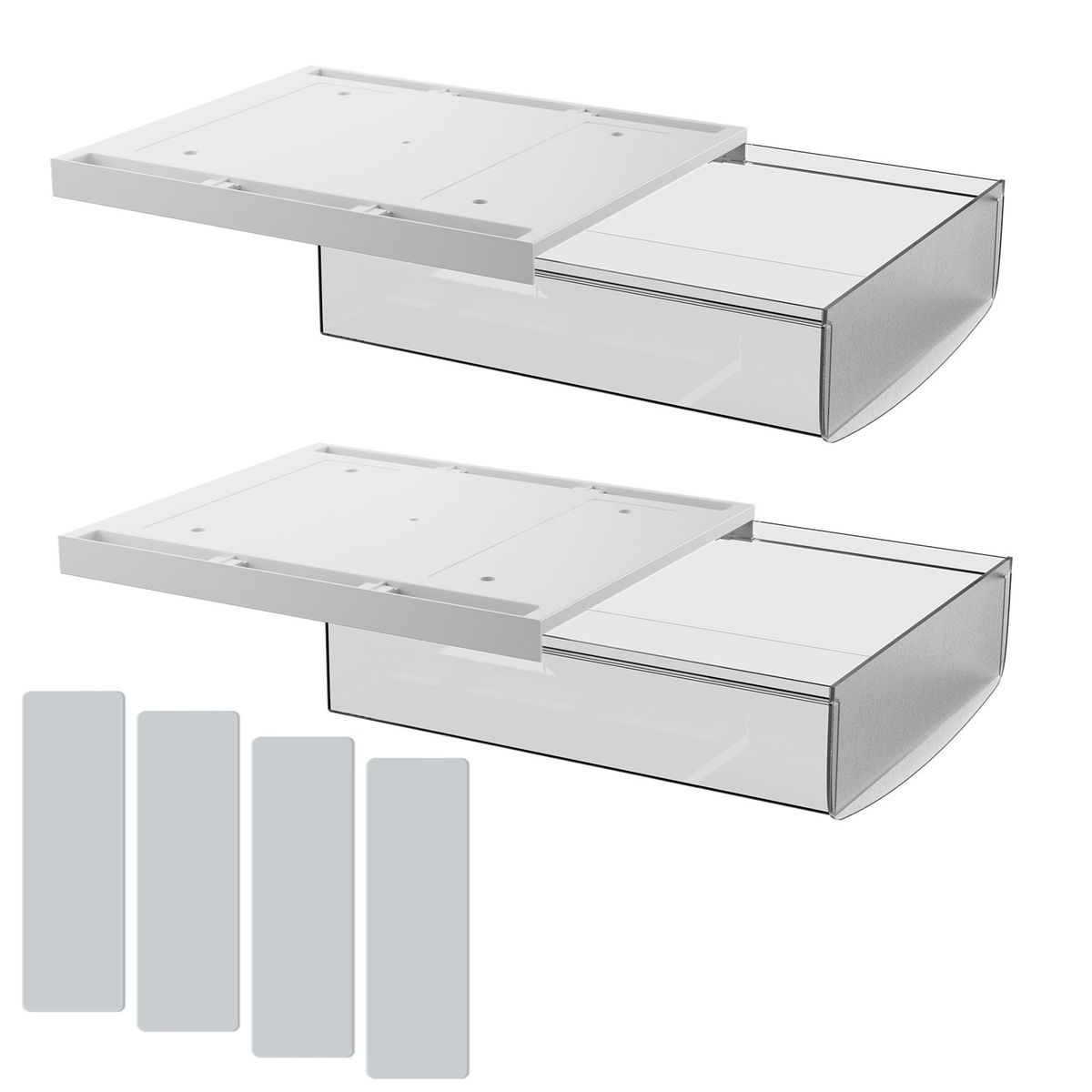 YAYKO - Caja De Almacenamiento Deslizable Para Debajo Del Escritorio