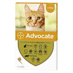 BAYER - Advocate para Gatos de hasta 4 kg