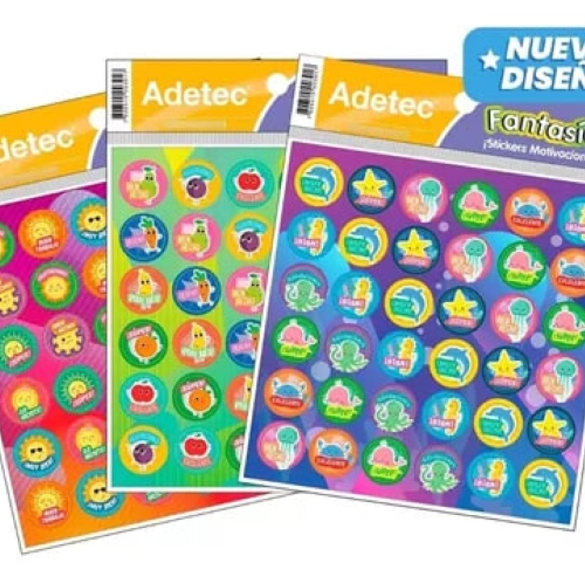 ADETEC - Sticker Motivacional Escolar Diseño Incentivo Español