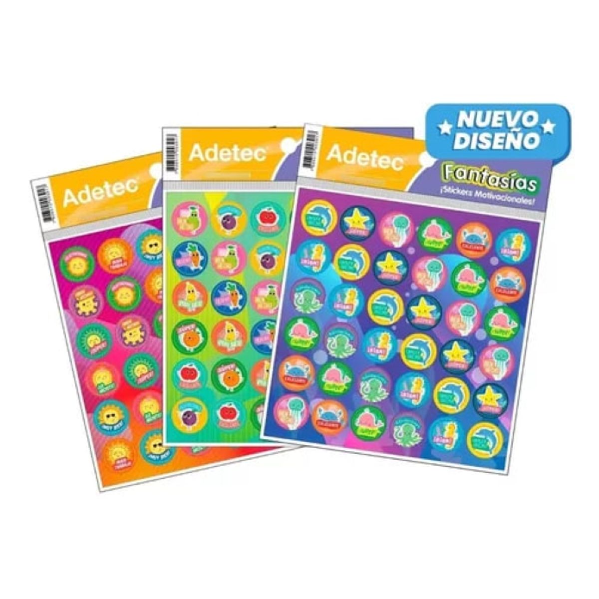 ADETEC - Sticker Motivacional Escolar Diseño Incentivo Español