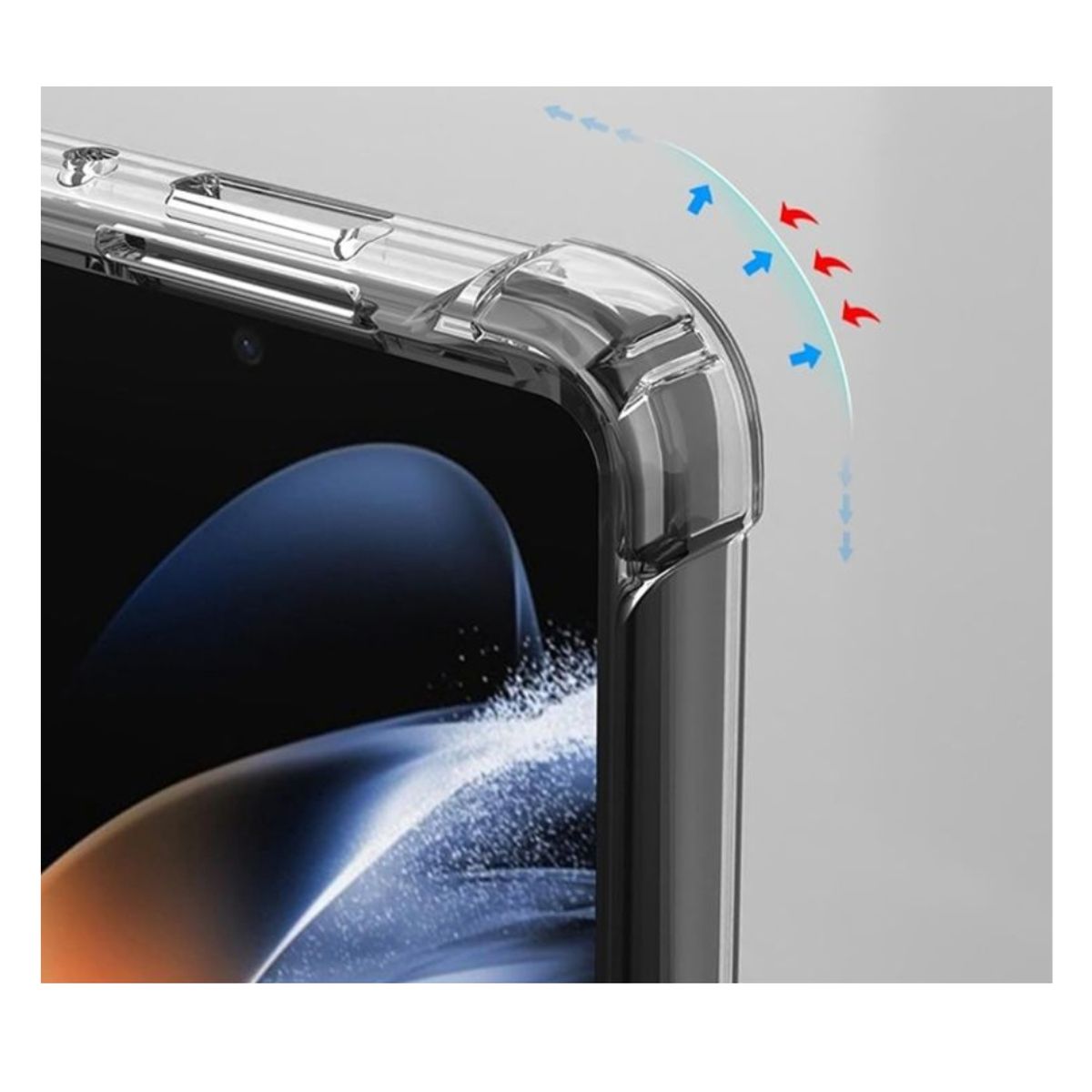 GENERICO - Carcasa Transparente Reforzado Para Samsung Galaxy Z FOLD 5